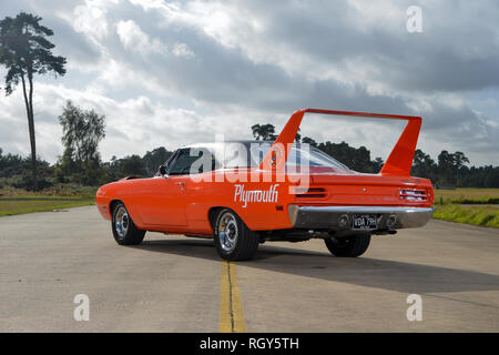 1970 Plymouth Road Runner seltene und wertvolle American Muscle Car Stockfoto