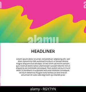 Banner Hintergrund Design. Farbige modernen abstrakten Vorlage Stock Vektor