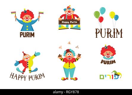 Purim template Design, Jewih urlaub Vector Illustration Stock Vektor