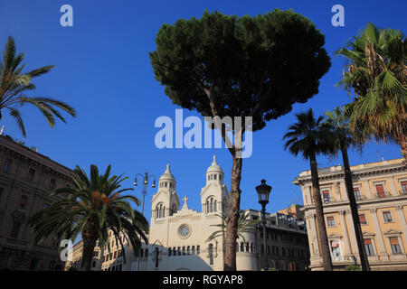 Tempio Valdese di Romea, Chiesa Evangelica Valdese, Waldensische Evangelische Kirche in Rom an der Piazza Cavour im Rione Prati, Rom, Italien Stockfoto