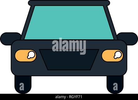 Auto Fahrzeug Frontalansicht Stock Vektor