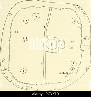 . Bulletin. Ethnologie. Roberts] archäologische Überreste im Arizona 181 Kammer/^ aber das Auftreten einer solchen Funktion geradeaus vorbei über die ungefähre Mitte der Zimmer ist selten. Die nächste vergleichbar. "" 0/. Bitte beachten Sie, dass diese Bilder sind von der gescannten Seite Bilder, die digital für die Lesbarkeit verbessert haben mögen - Färbung und Aussehen dieser Abbildungen können nicht perfekt dem Original ähneln. extrahiert. Smithsonian Institution. Büro der amerikanischen Ethnologie. Washington: G. S. O. Stockfoto