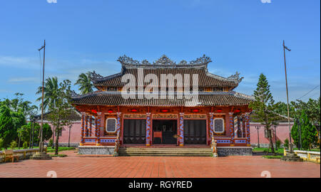 Hoi An, Vietnam - 20 Jan, 2019. Eine lokale Tempel in der Altstadt von Hoi An, Vietnam. Hoi An ist eine Stadt von Vietnam, an der Küste der Ostsee. Stockfoto