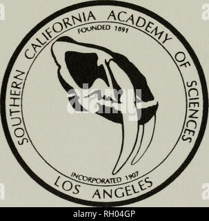 . Bulletin. Wissenschaft. ISSN 0038-3872 Serienobjekte qh1S 69 v. 106 Nr. 2 24116-100 SOUTHERN CALIFORNIA AKADEMIE DER WISSENSCHAFTEN ULLETIN Band 106 Nummer 2. Bca-A106 (2), 39-162 (2007) August 2007. Bitte beachten Sie, dass diese Bilder sind von der gescannten Seite Bilder, die digital für die Lesbarkeit verbessert haben mögen - Färbung und Aussehen dieser Abbildungen können nicht perfekt dem Original ähneln. extrahiert. Südkalifornien Akademie der Wissenschaften. Los Angeles, Calif.: Die Akademie Stockfoto