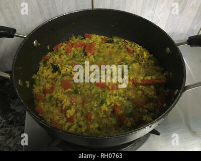 30-01-2019 - Pflanzliche Masala Khichdi-Kalyan Maharashtra Indien Asien Stockfoto