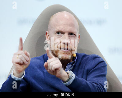 31. Januar 2019, Nordrhein-Westfalen, Düsseldorf: Matthias Sammer auf der Spobis Kongress in Düsseldorf. Foto: Roland Weihrauch/dpa Stockfoto