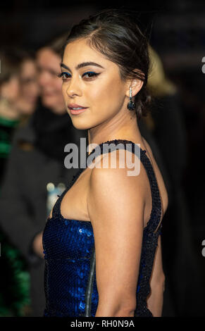 London, Großbritannien. 31. Januar, 2019. Rosa Salazar besucht die Weltpremiere von "Alita: Battle Angel' im Odeon Leicester Square am 31. Januar 2019 in London, England Credit: Gary Mitchell, GMP-Media/Alamy leben Nachrichten Stockfoto