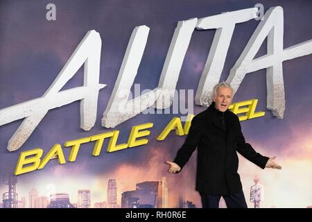 London, Großbritannien. 31. Januar, 2019. James Cameron nimmt: Battle Angel Alita Weltpremiere im Odeon Leicester Square. London, Großbritannien. 31/01/2019 | Verwendung der weltweiten Kredit: dpa Picture alliance/Alamy leben Nachrichten Stockfoto