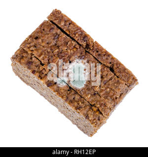 Roggenbrot mit Schimmel. Studio Foto Stockfoto