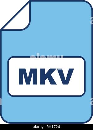 MKV-Vektor Icon Zeichen Symbol Vektor Illustration für den privaten und gewerblichen Gebrauch... Reinigen Sie trendige Symbol... Stock Vektor