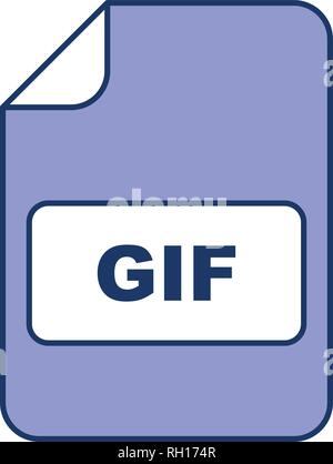 GIF Vektor Icon Zeichen Symbol Vektor Illustration für den privaten und gewerblichen Gebrauch... Reinigen Sie trendige Symbol... Stock Vektor