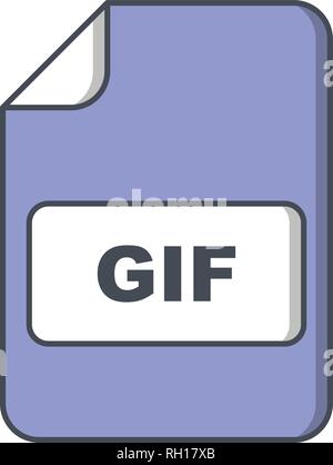 GIF Vektor Icon Zeichen Symbol Vektor Illustration für den privaten und gewerblichen Gebrauch... Reinigen Sie trendige Symbol... Stock Vektor