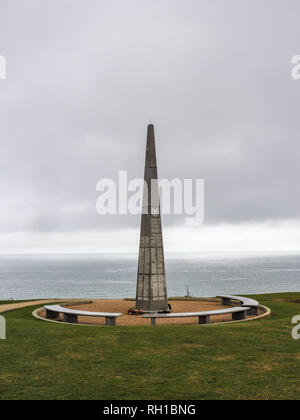 WK II-Denkmal, Colleville-sur-Mer, Calvados, Normandie, Frankce, Europa Stockfoto