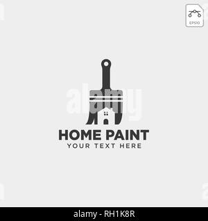 Home Pinsel bunte Logo Vorlage Vektor icon-Element Stock Vektor