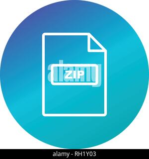 ZIP-Vektor Icon Zeichen Symbol Vektor Illustration für den privaten und gewerblichen Gebrauch... Reinigen Sie trendige Symbol... Stock Vektor