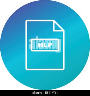 HLP Vektor Icon Zeichen Symbol Vektor Illustration für den privaten und gewerblichen Gebrauch... Reinigen Sie trendige Symbol... Stock Vektor