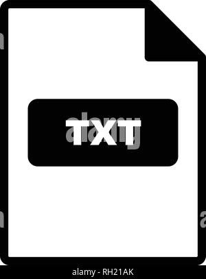 TXT Vektor Icon Zeichen Symbol Vektor Illustration für den privaten und gewerblichen Gebrauch... Reinigen Sie trendige Symbol... Stock Vektor