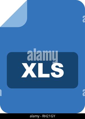 XLS Vektor Icon Zeichen Symbol Vektor Illustration für den privaten und gewerblichen Gebrauch... Reinigen Sie trendige Symbol... Stock Vektor