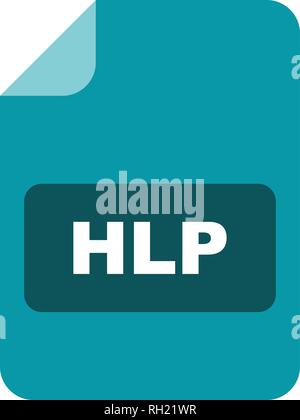 HLP Vektor Icon Zeichen Symbol Vektor Illustration für den privaten und gewerblichen Gebrauch... Reinigen Sie trendige Symbol... Stock Vektor