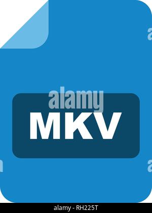 MKV-Vektor Icon Zeichen Symbol Vektor Illustration für den privaten und gewerblichen Gebrauch... Reinigen Sie trendige Symbol... Stock Vektor