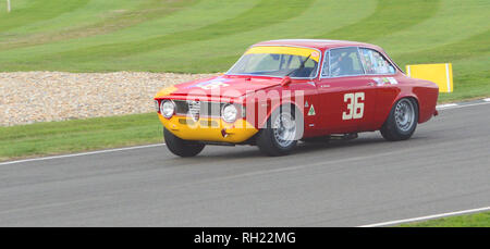 Alfa Romeo auf der Strecke in Goodwood Revival 7. Sept. 2018 Stockfoto