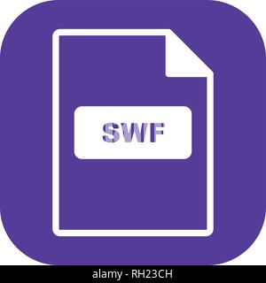 SWF-Vektor Icon Zeichen Symbol Vektor Illustration für den privaten und gewerblichen Gebrauch... Reinigen Sie trendige Symbol... Stock Vektor