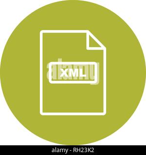 XML-Vektor Icon Zeichen Symbol Vektor Illustration für den privaten und gewerblichen Gebrauch... Reinigen Sie trendige Symbol... Stock Vektor