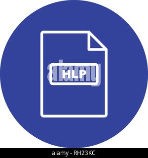 HLP Vektor Icon Zeichen Symbol Vektor Illustration für den privaten und gewerblichen Gebrauch... Reinigen Sie trendige Symbol... Stock Vektor