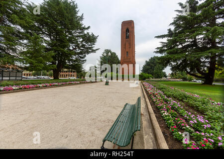 War Memorial carillon in Bathurst Stadtzentrum, im Jahre 1933 gebaut, die im Ersten Weltkrieg umgekommen waren, Bathurst, New South Wales, Australien zu erinnern Stockfoto