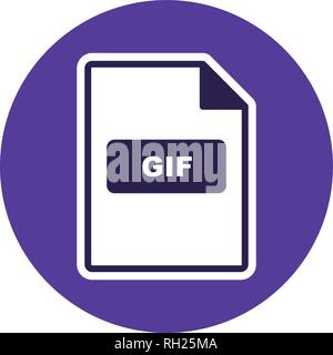 GIF Vektor Icon Zeichen Symbol Vektor Illustration für den privaten und gewerblichen Gebrauch... Reinigen Sie trendige Symbol... Stock Vektor