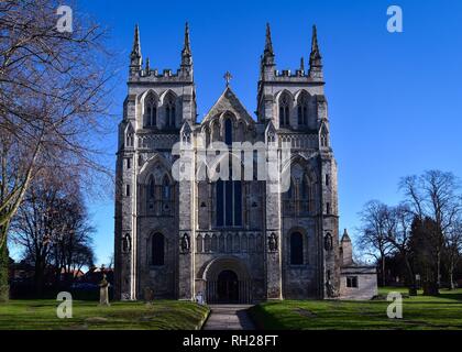 Selby Abbey West End Stockfoto