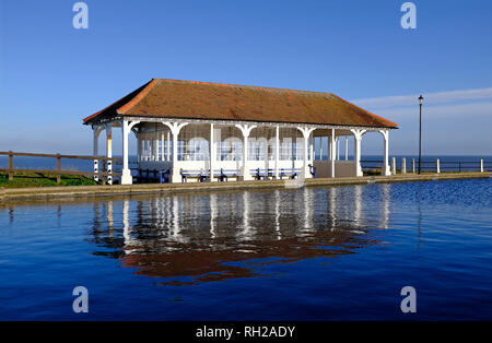 Bäderarchitektur, sheringham, North Norfolk, England Stockfoto