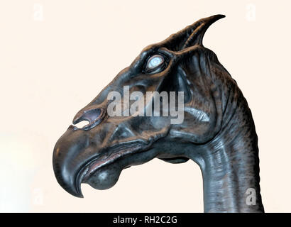 Nahaufnahme der Kopf einer Thestral, Warner Brothers Studio Tour Leavesdon Stockfoto