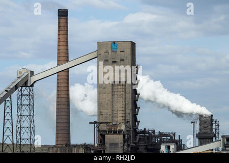 South Bank Koksöfen in der Nähe von Middlesbrough, North East England. UK. Die koksöfen geschlossen im Sept. 2015 Stockfoto