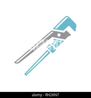 Werkzeug Schraubenschlüssel auf weißem Hintergrund für Grafik- und Webdesign, modernen einfachen Vektor unterzeichnen. Internet Konzept. Trendy Symbol für Web site Design web-Taste oder mobile App. Stock Vektor