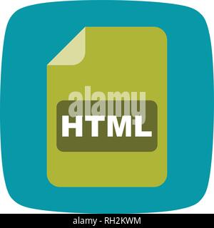 HTML-Vektor Icon Zeichen Symbol Vektor Illustration für den privaten und gewerblichen Gebrauch... Reinigen Sie trendige Symbol... Stock Vektor