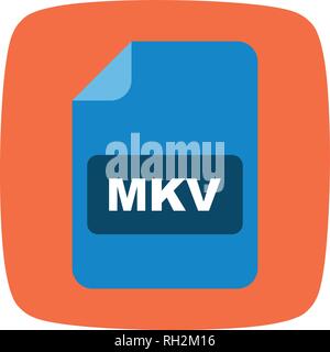 MKV-Vektor Icon Zeichen Symbol Vektor Illustration für den privaten und gewerblichen Gebrauch... Reinigen Sie trendige Symbol... Stock Vektor