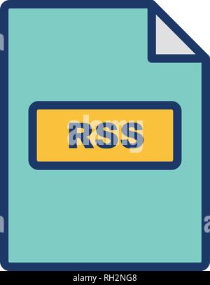 RSS-Vektor Icon Zeichen Symbol Vektor Illustration für den privaten und gewerblichen Gebrauch... Reinigen Sie trendige Symbol... Stock Vektor