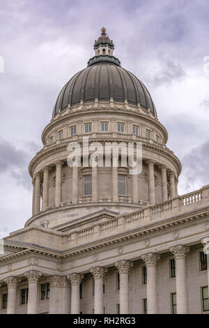 Malerischer Blick auf die Utah State Capital Building Stockfoto