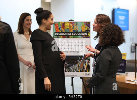 Die Herzogin von Sussex bei einem Besuch in der Vereinigung der Commonwealth Universitäten an der Universität von London. Stockfoto