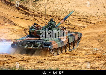 Tanks in Lettland. Internationale militärische Ausbildung aber Streik 2017', Adazi, Lettland, vom 3. bis zum 15. Juni 2017. US Army Europe - led jährliche Internationale m Stockfoto