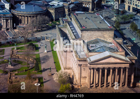 Luftaufnahme von Liverpool. Liverpool, North West England, UK. Stockfoto