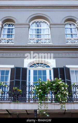 Die historischen Häuser aus dem 19. Jahrhundert US, LaLaurie Mansion, Heimat von Madame LaLaurie, Royal Street, New Orleans French Quarter, Louisiana, USA Stockfoto