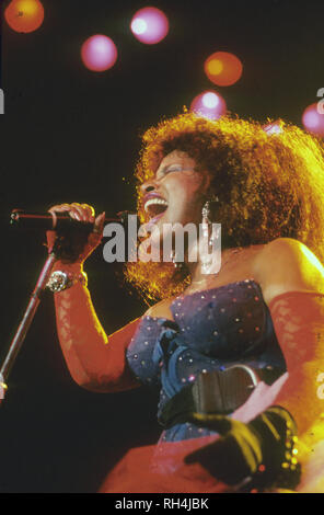 CHAKA KHAN amerikanische Sänger etwa 1987. Stockfoto