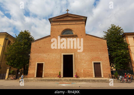 Propositura di San Tommaso Apostolo eine katholische Kirche in Certaldo Certaldo Basso, eine Gemeinde in der Toskana, Italien. Stockfoto