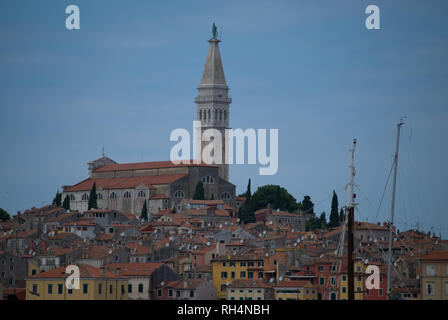 Das schöne Rovinj in Istrien, die Perle der Adria Stockfoto