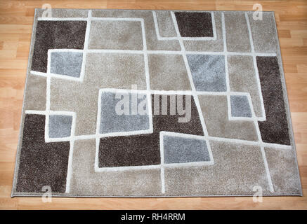 Modern Teppich Laminat Parkettboden Stockfoto