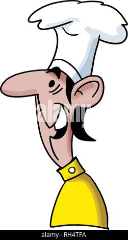 Cartoon Küchenchef Vector Illustration Stock Vektor