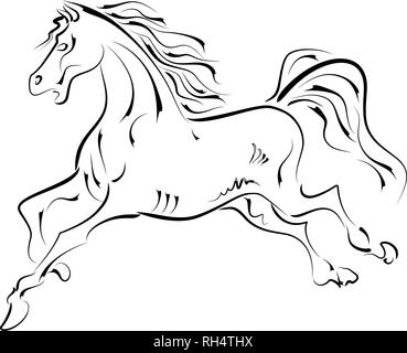 Pferd design Vector Illustration Stock Vektor