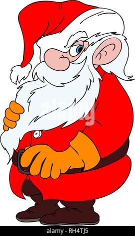 Cartoon Santa Claus Vector Illustration Stock Vektor